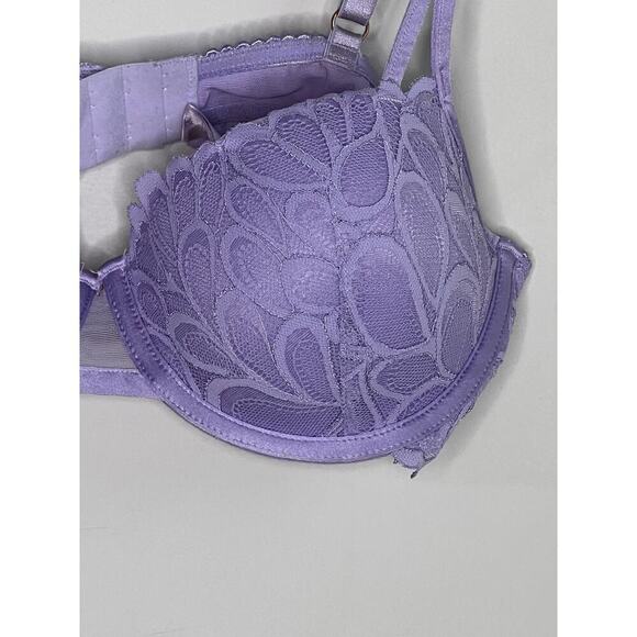 Savage X Fenty Rhianna Not Sorry Lace Balconette Bra Purple Lavender Womens 38C - Picture 4 of 10